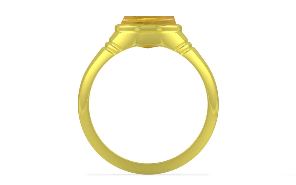 Panchdhatu Thailand Yellow Sapphire Ring Prime Quality (R7)