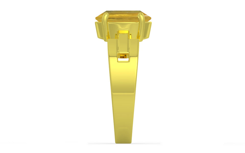 Panchdhatu Thailand Yellow Sapphire Ring Prime Quality (R8)