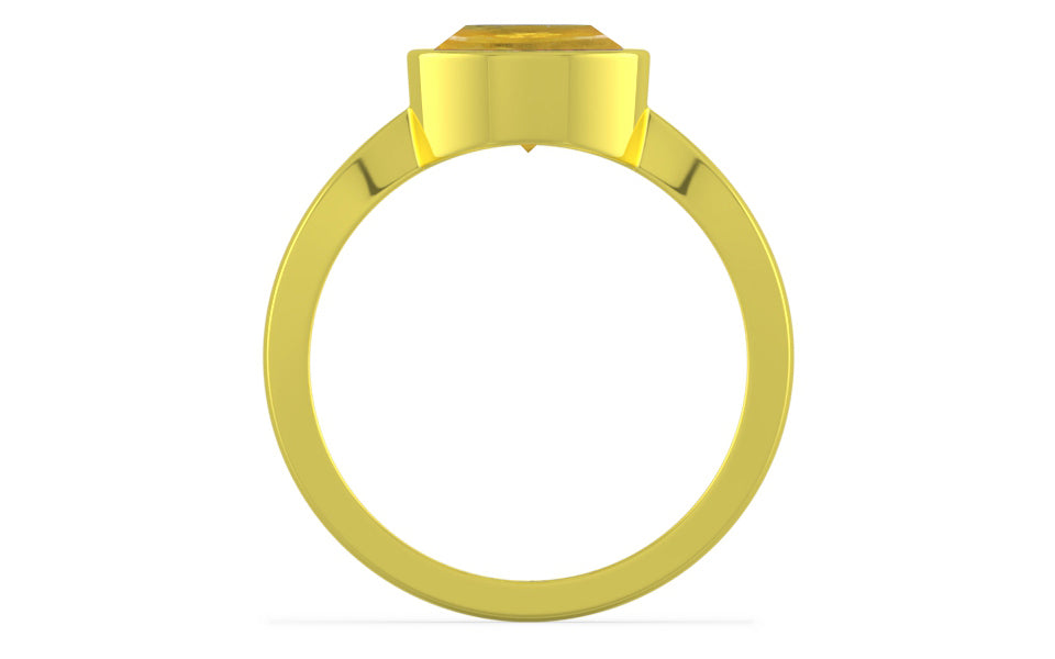 Panchdhatu Thailand Yellow Sapphire Ring Prime Quality (R9)