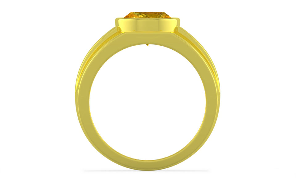 Panchdhatu Thailand Yellow Sapphire Ring Rare Quality (R1)