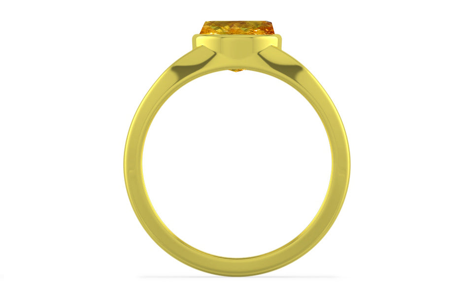 Panchdhatu Thailand Yellow Sapphire Ring Rare Quality (R10)