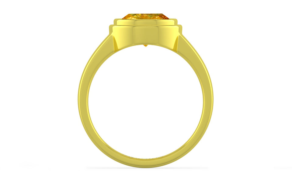 Panchdhatu Thailand Yellow Sapphire Ring Rare Quality (R3)
