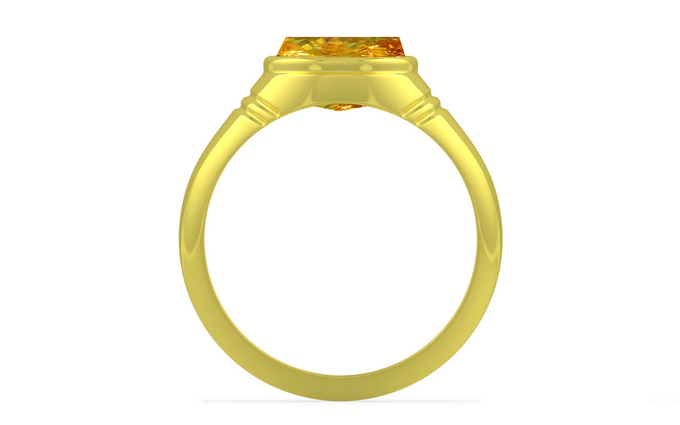 Panchdhatu Thailand Yellow Sapphire Ring Rare Quality (R7)