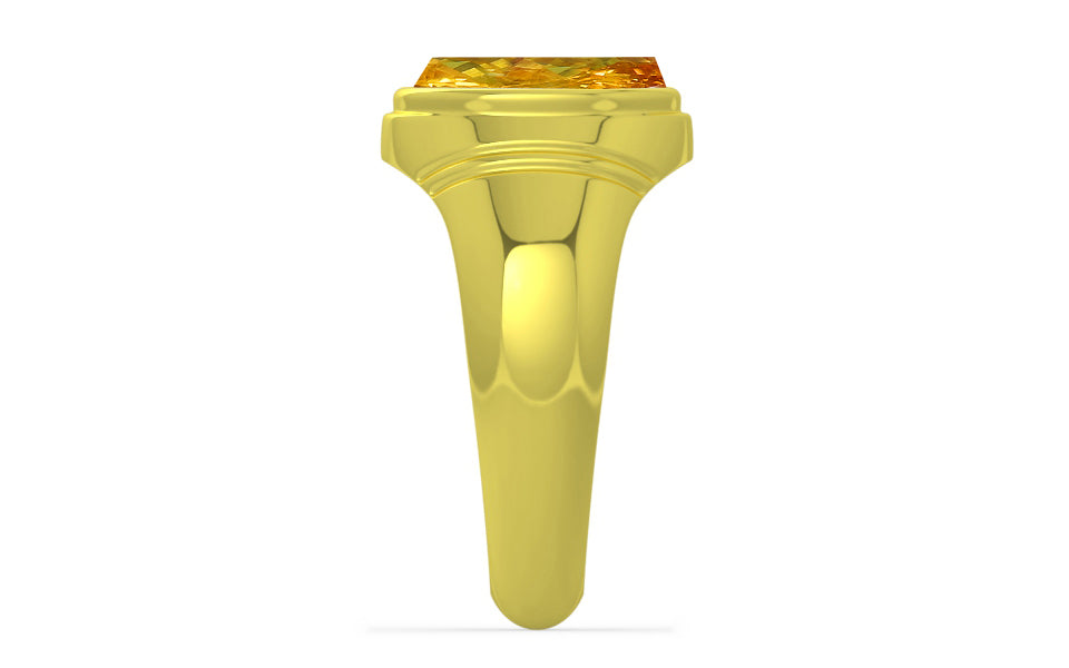 Panchdhatu Thailand Yellow Sapphire Ring Rare Quality (R7)