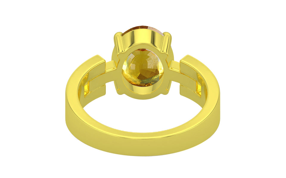 Panchdhatu Thailand Yellow Sapphire Ring Rare Quality (R8)