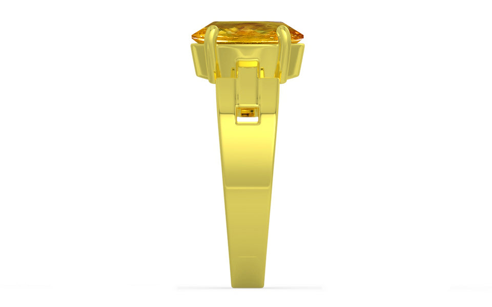 Panchdhatu Thailand Yellow Sapphire Ring Rare Quality (R8)