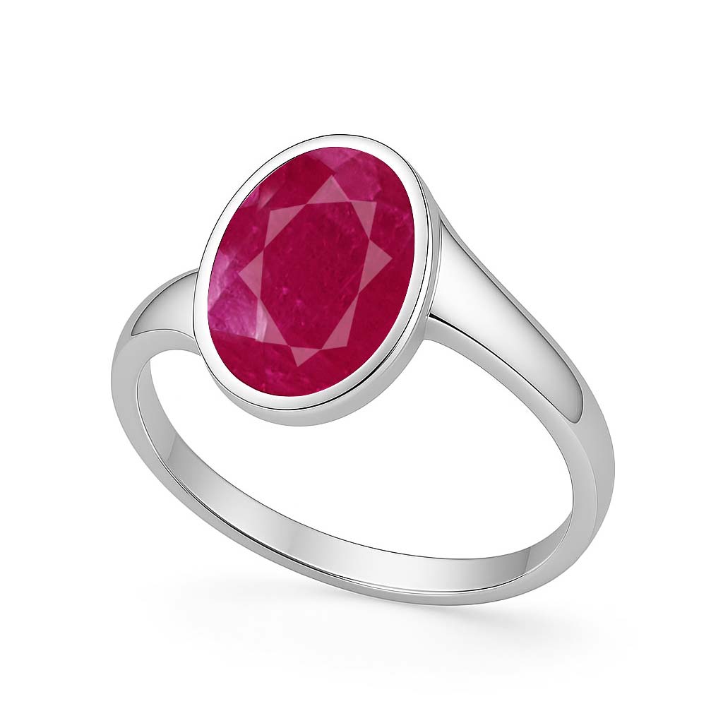 Royal 925 Sterling Silver Ruby Women’s Ring