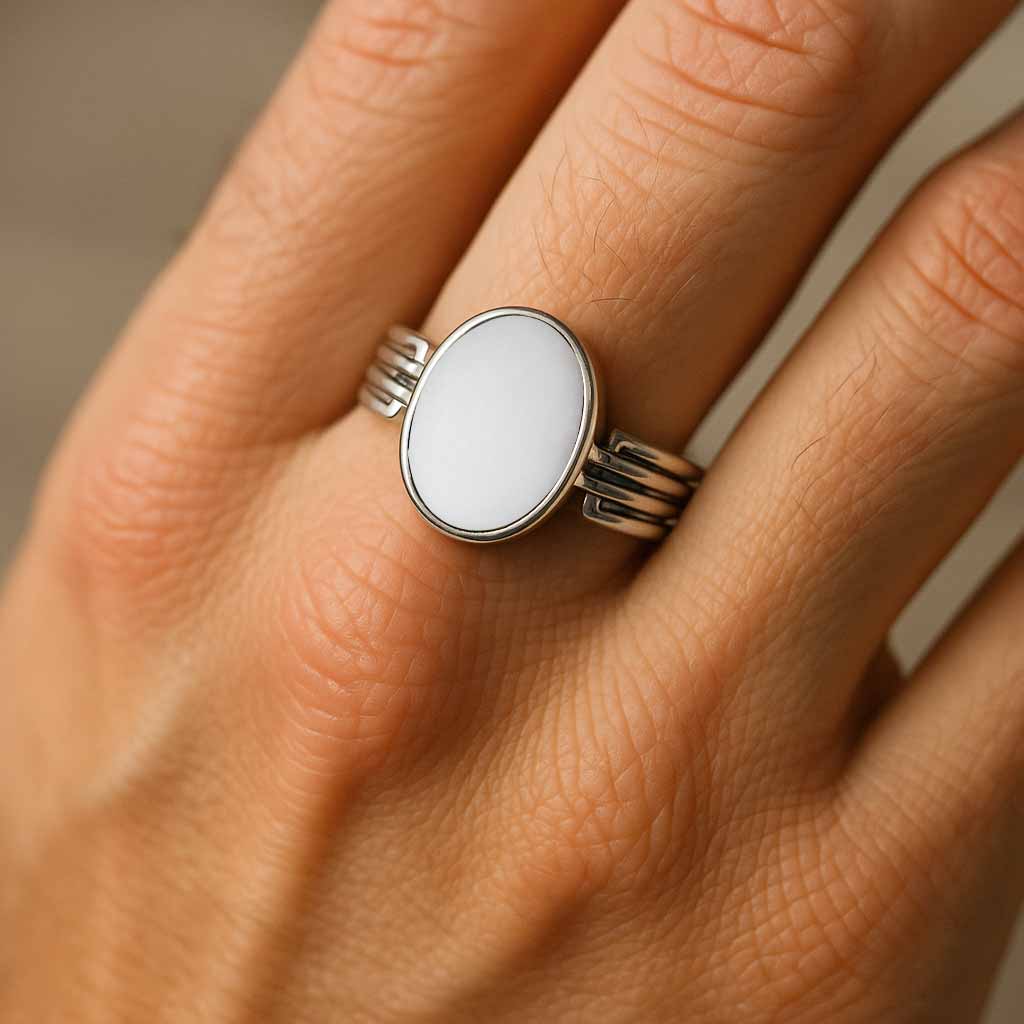 Royal Elite 925 Sterling Silver Opal Ladies’ Ring