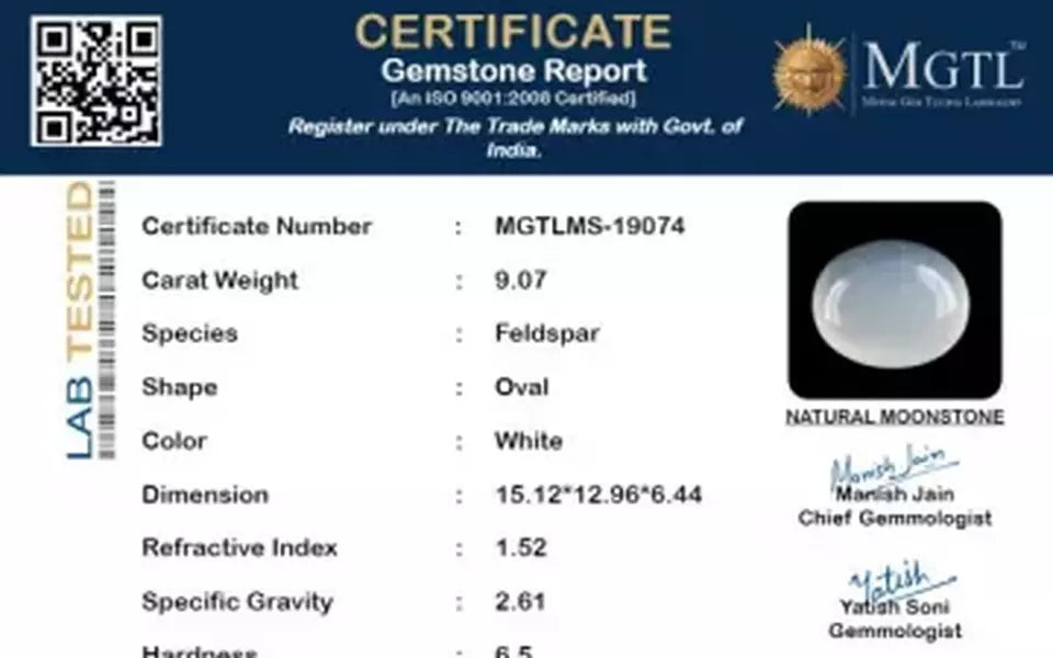 Russian Moonstone - 9.07 Carat Limited Quality MS-19074