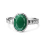 Signature 925 Sterling Silver Emerald Ladies’ Ring