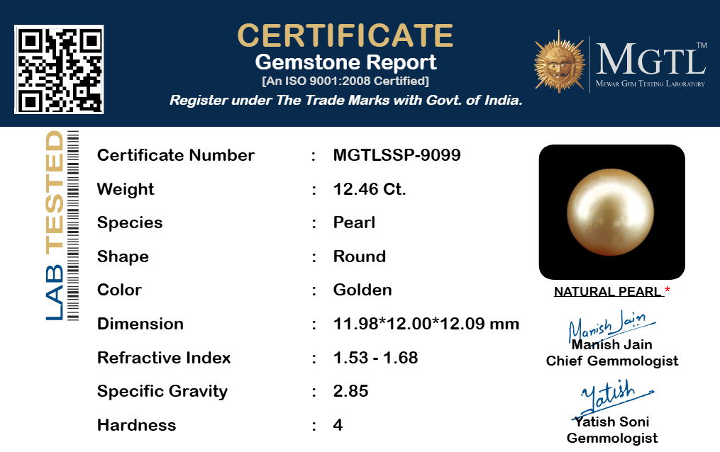 South Sea Pearl - 12.46 Carat Rare Quality SSP-9099