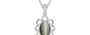 Sterling Silver Cat's Eye Pendant Fine Quality (P3)