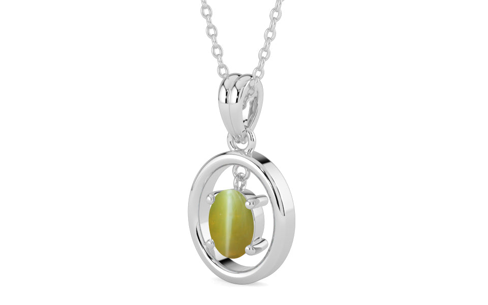 Sterling Silver Cat's Eye Pendant Limited Quality (P2)