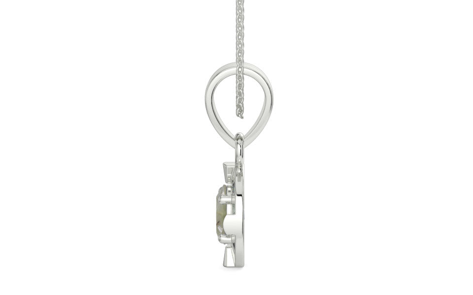 Sterling Silver Cat's Eye Pendant Prime Quality (P11)