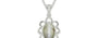 Sterling Silver Cat's Eye Pendant Prime Quality (P3)