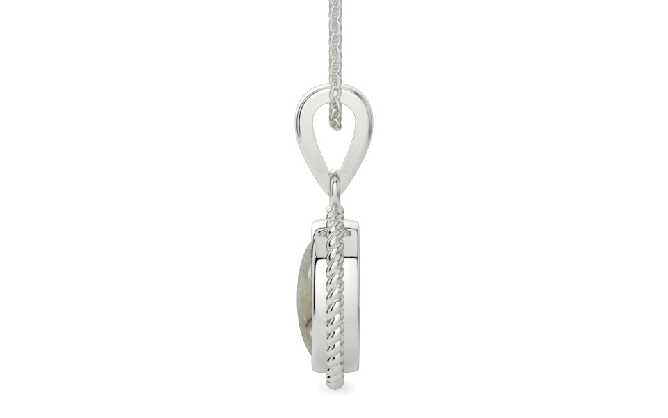 Sterling Silver Cat's Eye Pendant Prime Quality (P7)