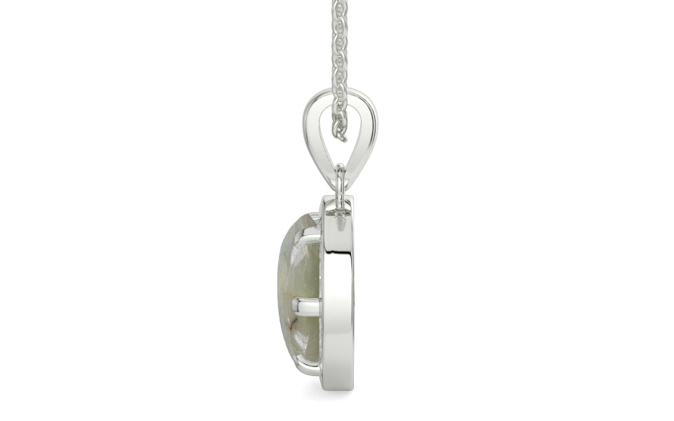 Sterling Silver Cat's Eye Pendant Prime Quality (P8)