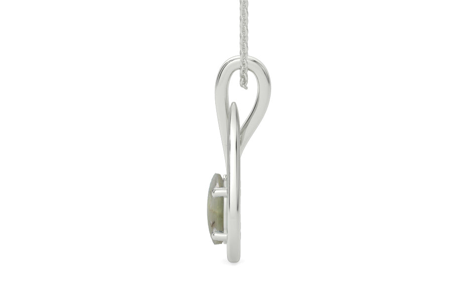 Sterling Silver Cat's Eye Pendant Prime Quality (P9)
