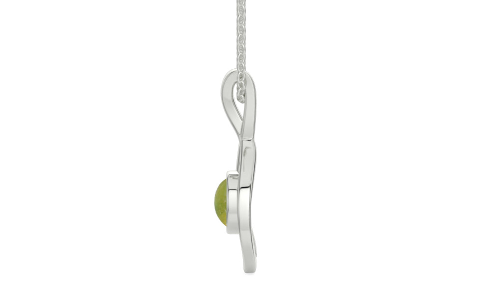 Sterling Silver Cat's Eye Pendant Rare Quality (P1)