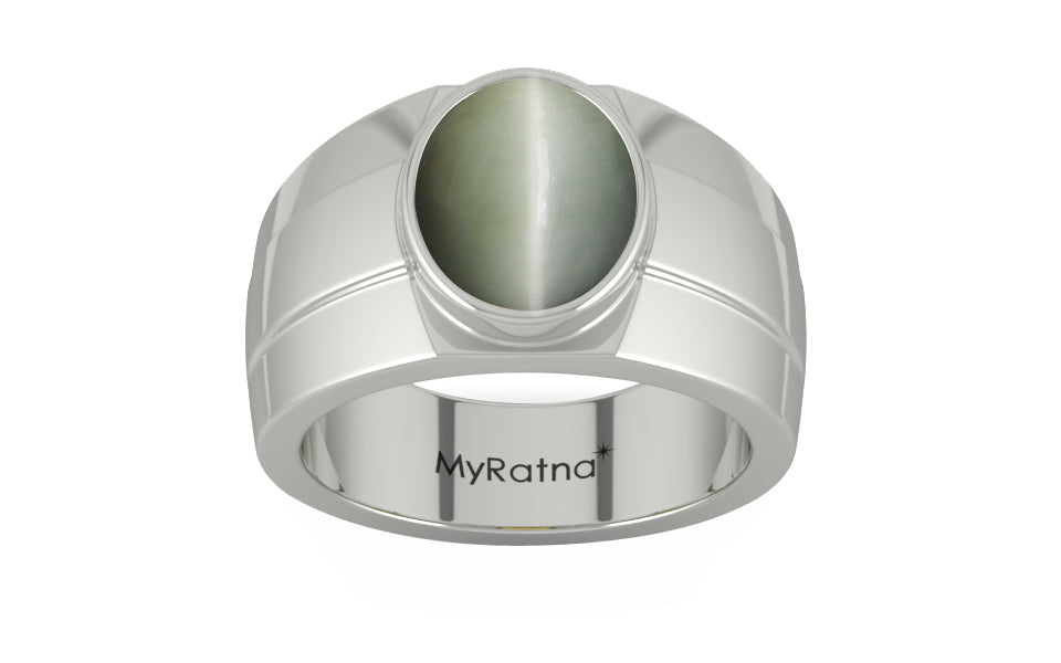 Sterling Silver Cat's Eye Ring Fine Quality (R1)