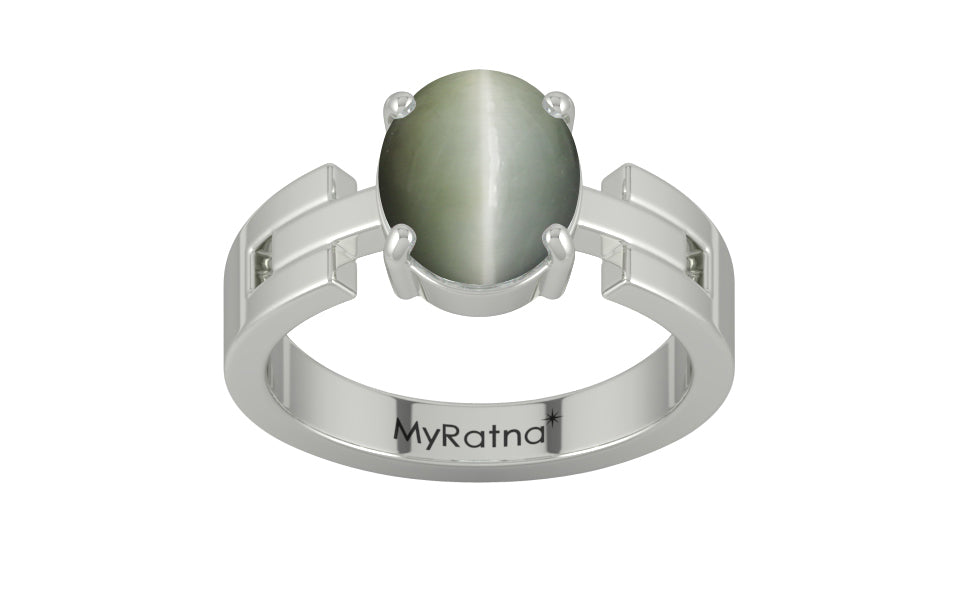 Sterling Silver Cat's Eye Ring Fine Quality (R8)