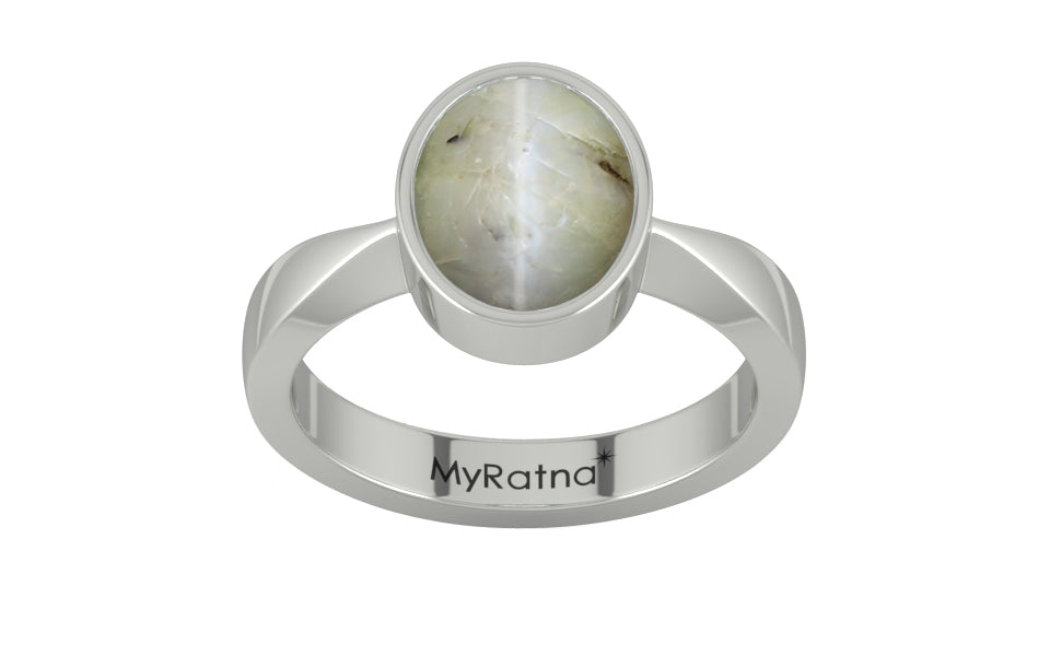 Sterling Silver Cat's Eye Ring Prime Quality (R9)