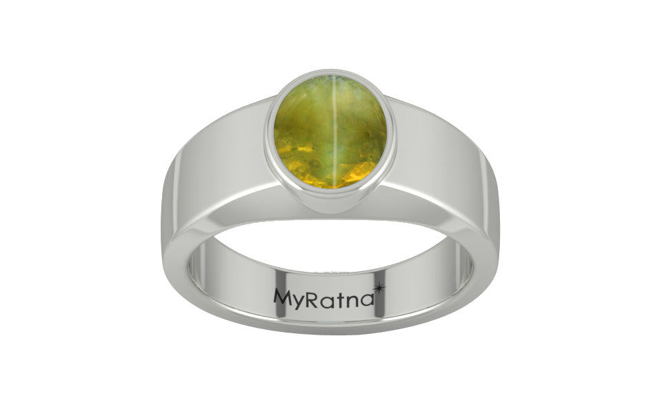 Sterling Silver Cat's Eye Ring Rare Quality (R10)