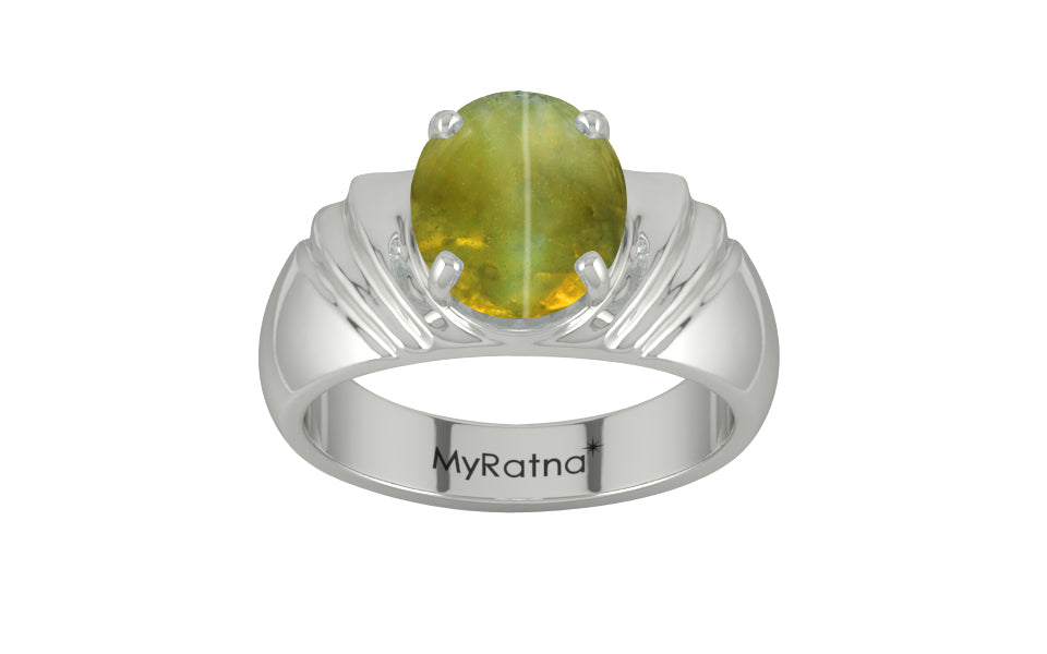 Sterling Silver Cat's Eye Ring Rare Quality (R4)