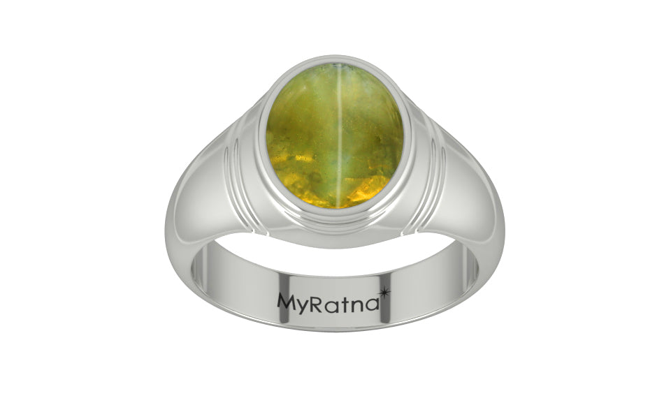 Sterling Silver Cat's Eye Ring Rare Quality (R7)