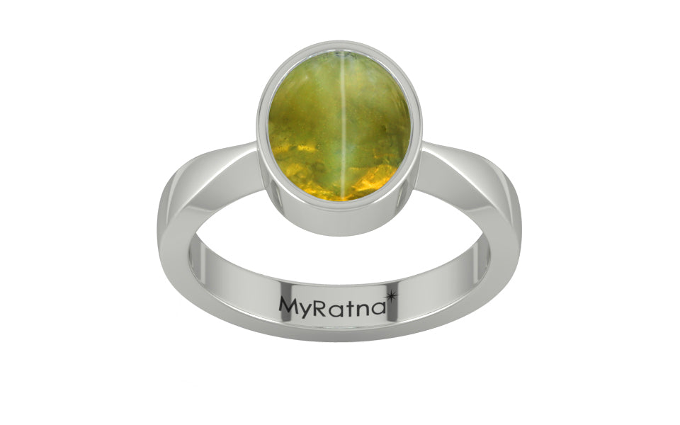 Sterling Silver Cat's Eye Ring Rare Quality (R9)