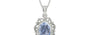 Sterling Silver Ceylon Blue Sapphire Pendant Fine Quality (P5)