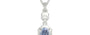 Sterling Silver Ceylon Blue Sapphire Pendant Fine Quality (P6)
