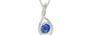 Sterling Silver Ceylon Blue Sapphire Pendant Limited Quality (P1)