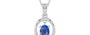 Sterling Silver Ceylon Blue Sapphire Pendant Limited Quality (P2)