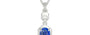 Sterling Silver Ceylon Blue Sapphire Pendant Limited Quality (P6)