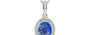 Sterling Silver Ceylon Blue Sapphire Pendant Limited Quality (P7)