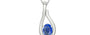 Sterling Silver Ceylon Blue Sapphire Pendant Limited Quality (P9)
