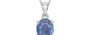 Sterling Silver Ceylon Blue Sapphire Pendant Prime Quality (P10)