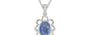 Sterling Silver Ceylon Blue Sapphire Pendant Prime Quality (P3)