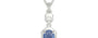Sterling Silver Ceylon Blue Sapphire Pendant Prime Quality (P6)