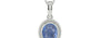 Sterling Silver Ceylon Blue Sapphire Pendant Prime Quality (P7)