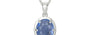 Sterling Silver Ceylon Blue Sapphire Pendant Prime Quality (P8)