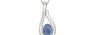 Sterling Silver Ceylon Blue Sapphire Pendant Prime Quality (P9)