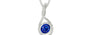 Sterling Silver Ceylon Blue Sapphire Pendant Rare Quality (P1)