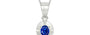 Sterling Silver Ceylon Blue Sapphire Pendant Rare Quality (P11)