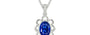 Sterling Silver Ceylon Blue Sapphire Pendant Rare Quality (P3)