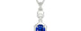 Sterling Silver Ceylon Blue Sapphire Pendant Rare Quality (P6)