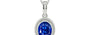 Sterling Silver Ceylon Blue Sapphire Pendant Rare Quality (P7)