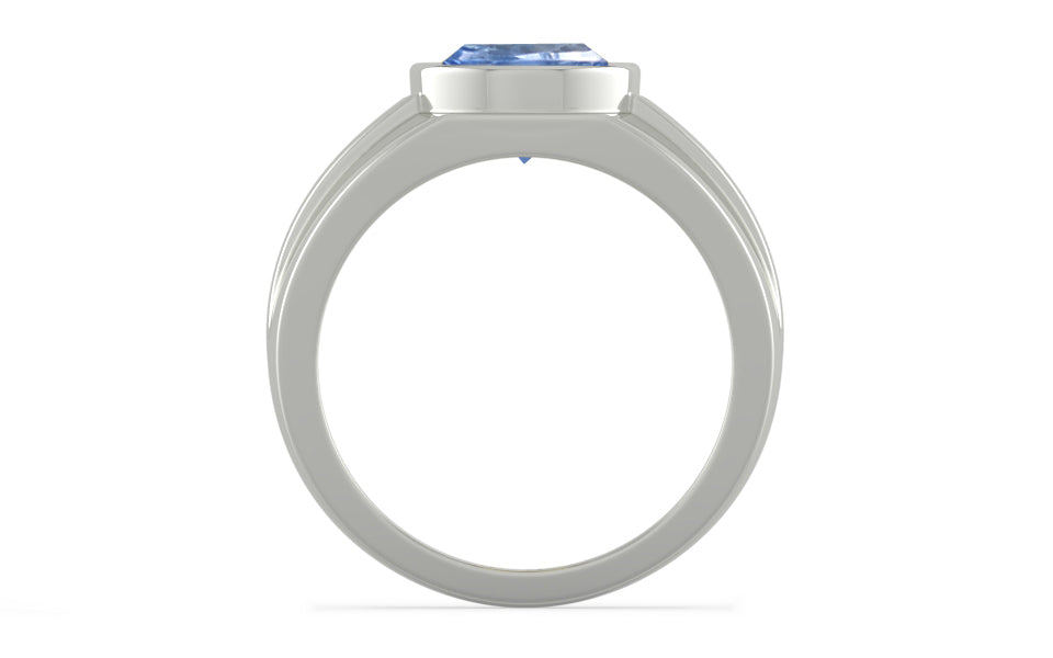 Sterling Silver Ceylon Blue Sapphire Ring Fine Quality (R1)