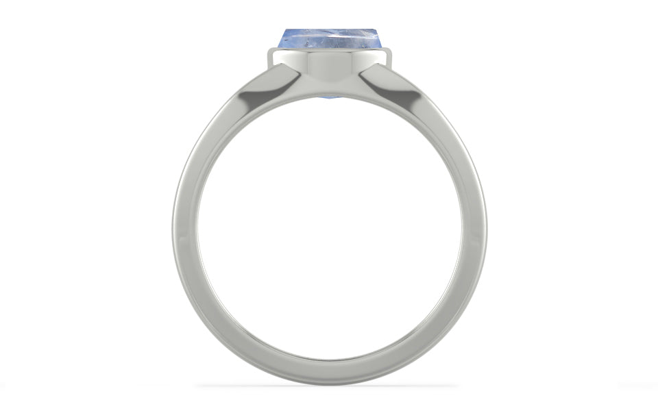 Sterling Silver Ceylon Blue Sapphire Ring Fine Quality (R10)